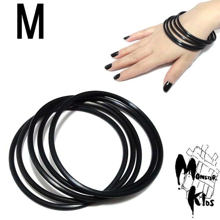 楽天市場】○1本売り○ラバーブレスレット Mサイズ【約3mm・1本売り 