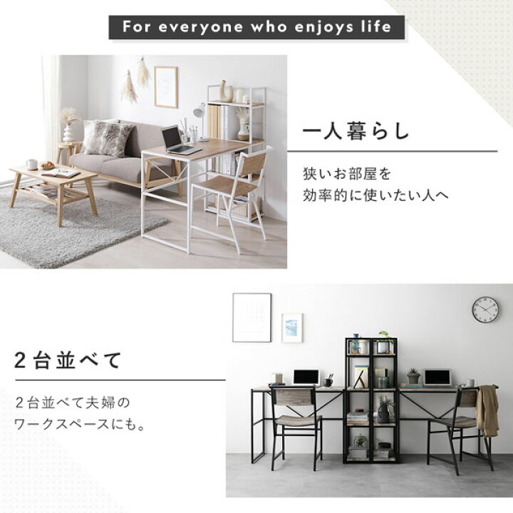 楽天市場】デスクセット 3点セット〔 デスク 幅90cm ＋シェルフ 幅 