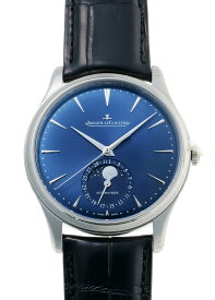 ジャガールクルト - マスター ウルトラスリム ムーン | JAEGER LECOULTRE | Q1368480 | SS ブルー文字盤 自動巻き レザー | 未使用品