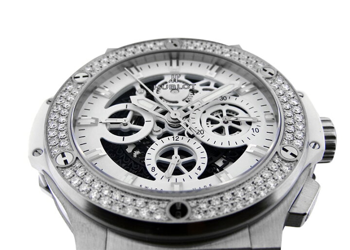 楽天市場】ウブロ - アエロバン オールホワイト ダイヤモンド | HUBLOT 