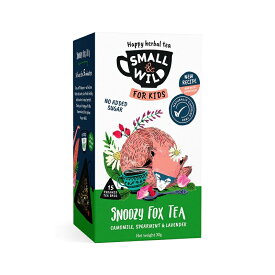 スモール＆ワイルド スヌージーフォックス ハーブティー カモミール＆スペアミント 37.5g(15ティーバッグ)【賞味期限：2025年9月30日】SMALL&WILD SNOOZY FOX HERBAL TEA CAMOMILE & SPEARMINTY イギリス 英国 紅茶 カフェインフリー 英国展