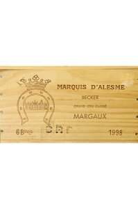 �V���g�[�E�}���L�E�_���[�� 1998 ��p�ؔ� 750ml Marquis d'Alesme 1998 OWC �h�� �t�����X �{���h�[