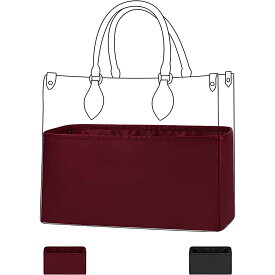 バッグインバック インナーバッグ 高級絹 サテントートバッグ用 適用LV Onthego Bags