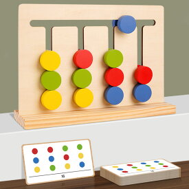 木製パズル 教育おもちゃ 幼児用 1 2 3歳 色の形認知スキル学習玩具