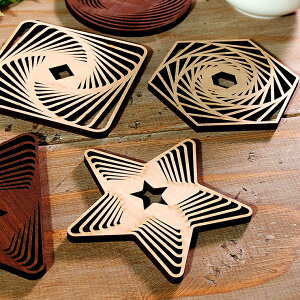  P3{ }\Ԍ  R[X^[ 4Zbg ؐ 7킩IׂfUC 9×9cm R[X^[ [v EH[ibg  Y k 킢 ԕr~ woodR[X^[ Lb