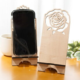 ★P3倍20日限定★ スマホスタンド 木製 カーネーション 花 フラワー 母の日 花 フラワーギフト タブレットスタンド スマホ充電コード対応 動画再生 手元撮影 おしゃれ かわいい シンプル 送料無料 雑貨 スマートフォンスタンド iPhoneスタンド スマホスタンド018