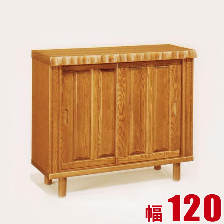日本製 完成品 人気大割引 玄関収納 送料無料 設置無料 下駄箱 ナツハ 幅120cm 品質一番の シューズボックス ロータイプ ナチュラル