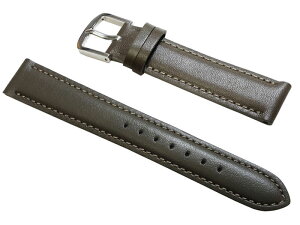 時計ベルト BAMBI BCE050G グレー スムース カーフ 牛革 メンズ 16mm 17mm 18mm 19mm 20mm 【送料無料】