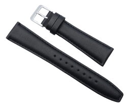 18mm セイコー 市販バンド 時計 ベルト DXH3A　牛革スムース　黒【送料無料　ネコポスにて発送】