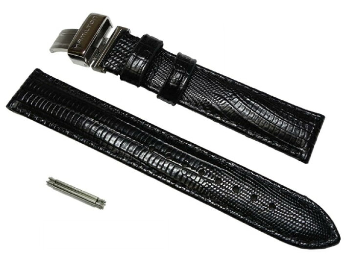 楽天市場】17mm ハミルトン純正 H24411732 カーフリザード型押しベルト 