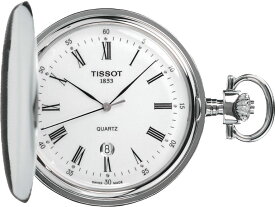 T83655313 ティソ TISSOT 懐中時計 SAVONNETTE サボネット クオーツ 電池式 蓋付き 正規輸入品【ショッピングローン24回無金利】
