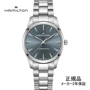 H32461141 �r���v �n�~���g�� HAMILTON �W���Y�}�X�^�[ �N�I�[�c Jazzmaster Quartz 40mm ���K�i�y�V���b�s���O���[��24�񖳋����z