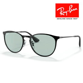 RayBan レイバン サングラス メガネフレーム Erika metal エリカメタル 54□19 ブラック ブルー 調光レンズ RB3539 002/Q5 クロス付き レイバン純正メガネケース付き 国内正規品