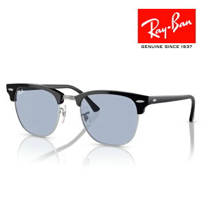RayBan レイバン クラブマスター Clubmaster サングラス メガネフレーム 51□21 ブラック シルバー ブルー RB3016 135464 クロス付き レイバン純正メガネケース付き 国内正規品