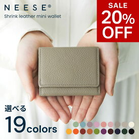 【期間限定20%OFF SALE】【3280円→2624円】ミニ財布 レディース ミニウォレット 財布 本革 三つ折り コンパクト財布 小さい財布 カードケース カード入れ 定期入れ メンズ 大容量 ギフト プレゼント ニーズ NEESE 送料無料