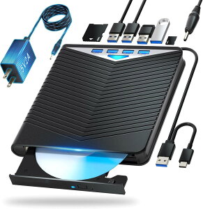 u[ChCuOt USB-A/TypeCΉ Đ/ǂݍ//ĂΉ BD/DVD/CDv[[ |[^u hCu Windows/MacΉ 5V-2AdA_v^[+120cmdP[ut