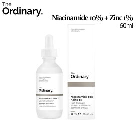 [ジオーディナリー] The Ordinary Niacinamide 10% + Zinc 1% 60ml/ナイアシンアミド10％＋ジンク1% 60ml/Squalane/ビュッフェ/ビタミンC/グリコール酸/ナイアシンアミド10%＋ジンク1%/美容液