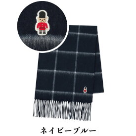 ウール100% マフラー マッキントッシュ フィロソフィー パッケージ入り MACKINTOSH PHILOSOPHY レディース メンズ ユニセックス 男女兼用 チェック バッキンガムベア ワッペン付 冬 ギフト 誕生日 プレゼント 女性 女友達 ブランド【ムーンバット公式】