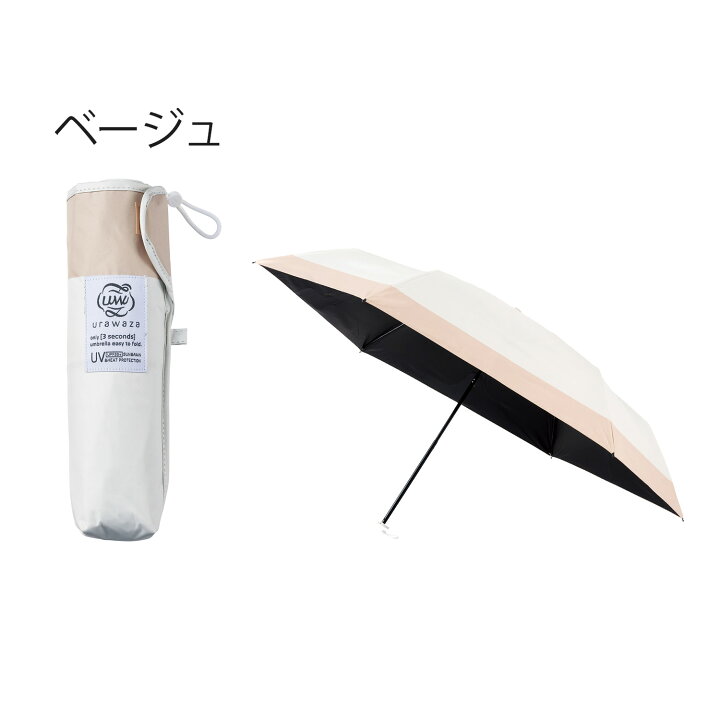 楽天市場】urawaza 晴雨兼用 日傘 折りたたみ傘 55cm 大きいサイズ 
