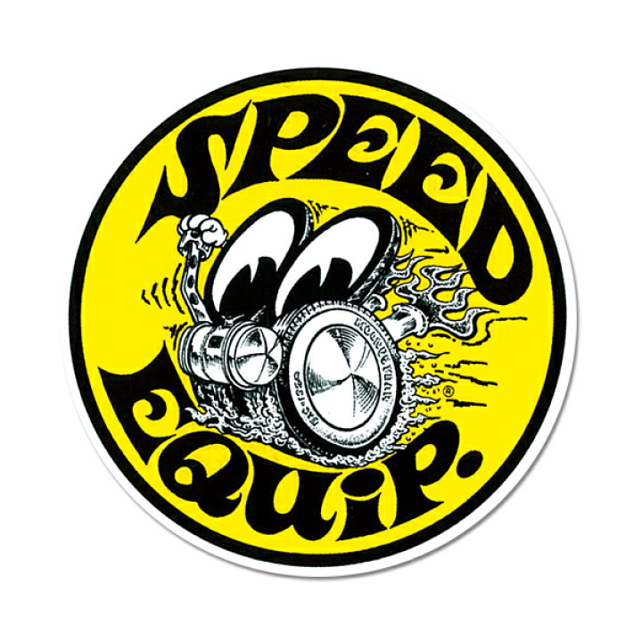 楽天市場】ムーンアイズ Speed Equip ラウンド ステッカー : MOONEYES