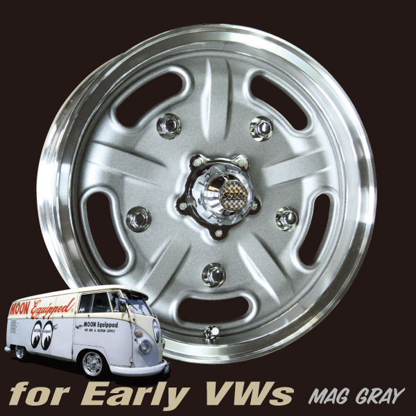 楽天市場】Speed Master Wheel 15×5 VW用＜マググレー＞ : MOONEYES