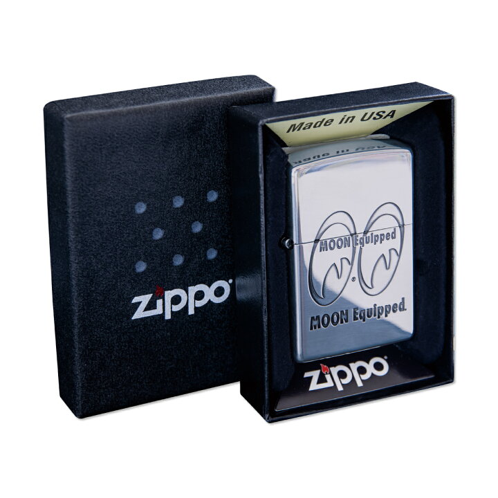 楽天市場】ムーンアイズ MOON Equipped Zippo (ジッポ) ライター 