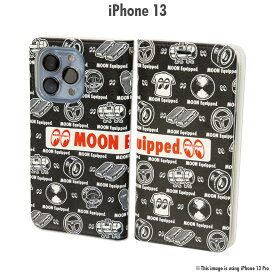 ムーンアイズ MOON Equipped iPhone 13 フリップ ケース