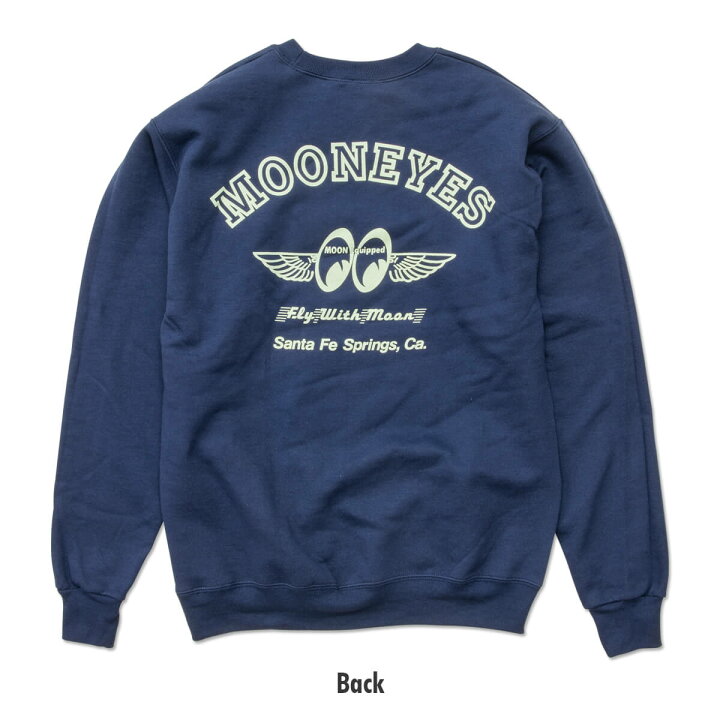 楽天市場】ムーンアイズ Fly with MOON スウェットシャツ : MOONEYES