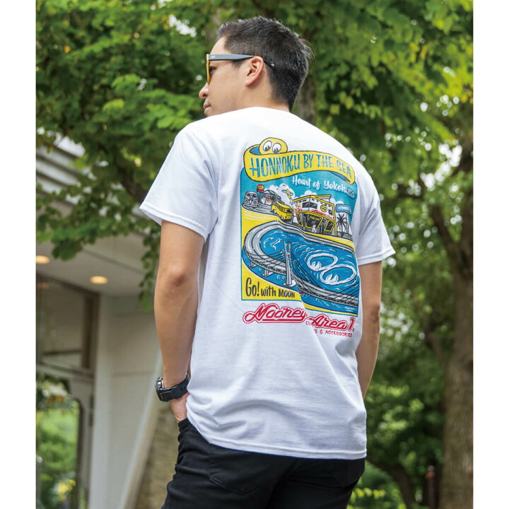 楽天市場】ムーンアイズ 本牧 by the Sea Tシャツ : MOONEYES