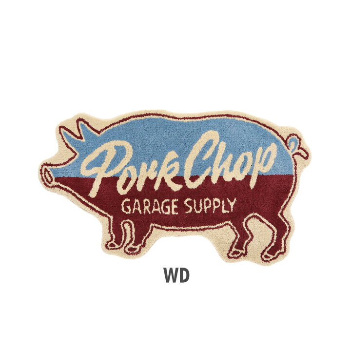 楽天市場】ポークチョップ PORKCHOP ラグ マット : MOONEYES