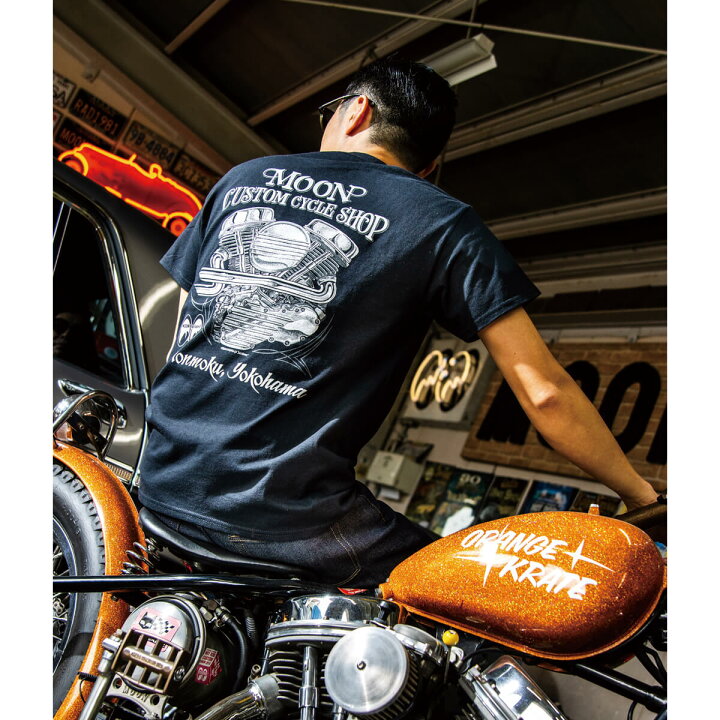 楽天市場】ムーンアイズ MOON Custom Cycle Shop パンヘッド Tシャツ 
