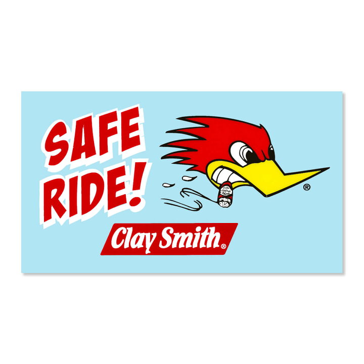 楽天市場】クレイ スミス カラー SAFE RIDE! ステッカー : MOONEYES