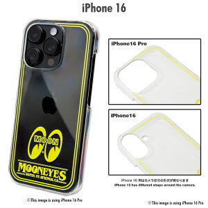 ���[���A�C�Y MOONEYES Santa Fe Springs, CA iPhone 16 �n�[�h�P�[�X �N���A