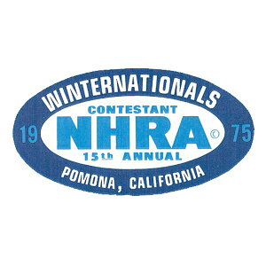 �z�b�g���b�h �X�e�b�J�[ 1975 NHRA WINTERNATIONALS CONTESTANT �X�e�b�J�[