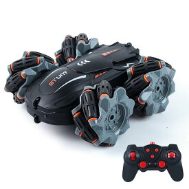 【期間セール】ラジコンカー 子供 充電式 360度回転 オフロード ドリフト ラジコン リモコンカー RCカー スタントカー オフロードカー 両面駆動 LED搭載小型 ドリフトカー 子供の日 男の子 誕生日 入学祝い プレゼント リモコン付き おもちゃ 母の日 父の日