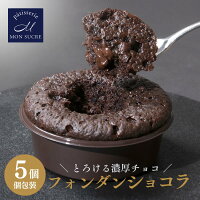 フォンダンショコラ 【5個セット】トリュフ ケーキ チョコレート チョコ ケーキ ギフト ガトー ショコラ 個包装 カップ ケーキ 小分け ギフトセット 送料無料 プレゼント 差し入れ 高級
