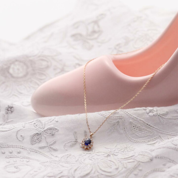 楽天市場】サファイア ネックレス ダイヤモンド Color Jewels 