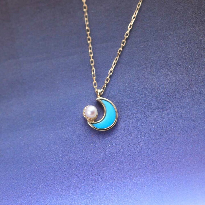 楽天市場】【ポイント10倍】 ターコイズ ネックレス 真珠 Baby Moon 