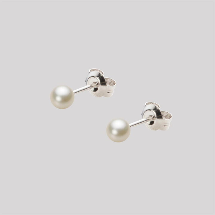 楽天市場】【ポイント10倍】 ベビーパール ピアス あこや真珠 4.0mm 