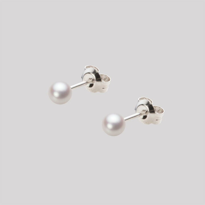 楽天市場】【ポイント10倍】 ベビーパール ピアス あこや真珠 4.0mm 