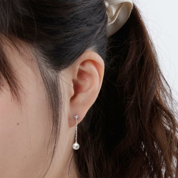楽天市場】ベビーパール ピアス ぶら下がり あこや真珠 5.0mm アコヤ 