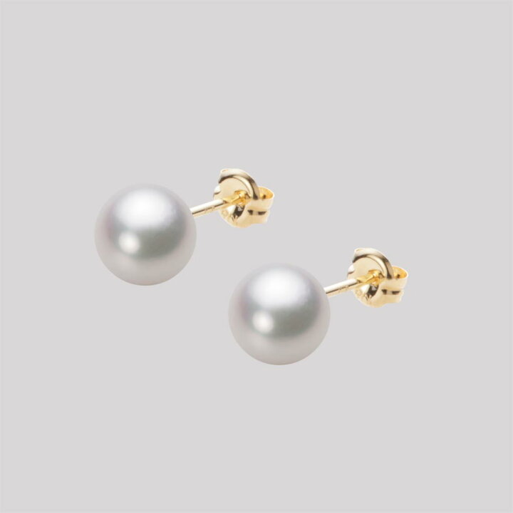 楽天市場】パール ピアス あこや真珠 6.5mm アコヤ 真珠 ピアス K18 