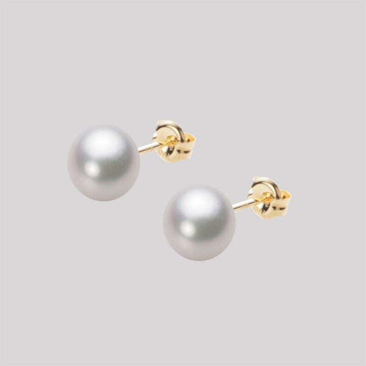 楽天市場】パール ピアス あこや真珠 6.5mm アコヤ 真珠 ピアス K18 