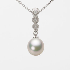 �p�[�� �l�b�N���X �ꗱ ������^�� 8.0mm �A�R�� �^�� �y���_���g K18WG �z���C�g�S�[���h 18�� ���f�B�[�X HA00080D12CW0290W0 ���[�����[�x�� Moon Label