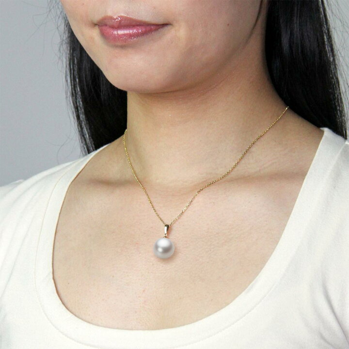 白蝶真珠☆【15mm超大珠】ホワイトカラーSV刻印ペンダントトップ  