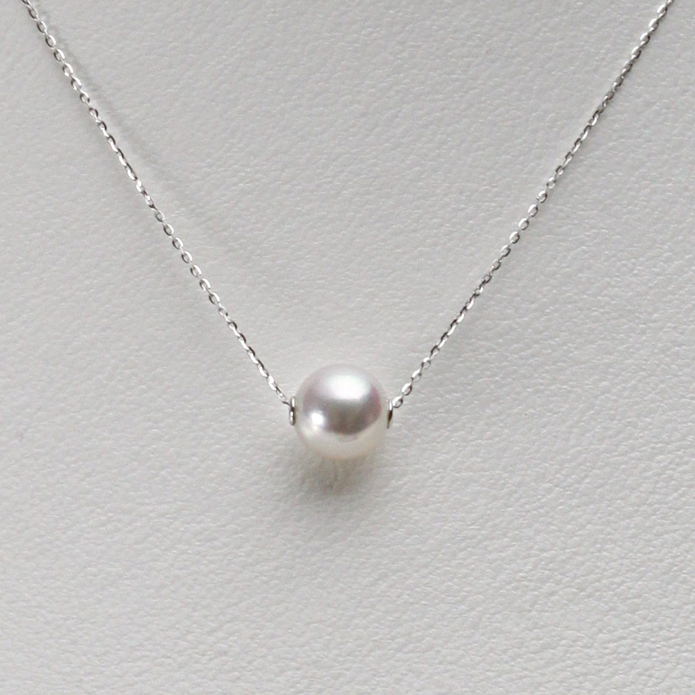 【楽天市場】パール ネックレス 一粒 あこや真珠 8.0mm アコヤ 真珠 