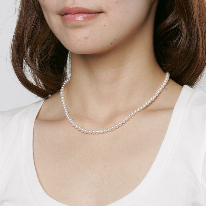 楽天市場】【ポイント10倍】 ベビーパール ネックレス あこや真珠 4.5  