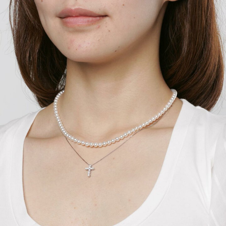 楽天市場】【ポイント10倍】 ベビーパール ネックレス あこや真珠 4.5  