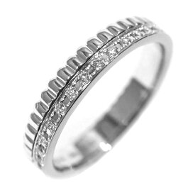 BOUCHERON ブシュロン キャトル ラディアント K18WG ハーフ ダイヤモンド リング T50 約9号位 約3.2g位 [ JAL00226 グログラン フルパヴェ 指輪 18金 ホワイト ゴールド ジュエリー アクセサリー レディース ブランド ]【中古】