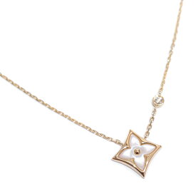 LOUIS VUITTON ルイヴィトン カラー ブロッサム BB K18PG マザーオブパール ネックレス 約3.6g位 [ Q93892 モノグラムフラワー シェル ピンクゴールド 18金 ペンダント ジュエリー アクセサリー レディース ブランド ]【中古】